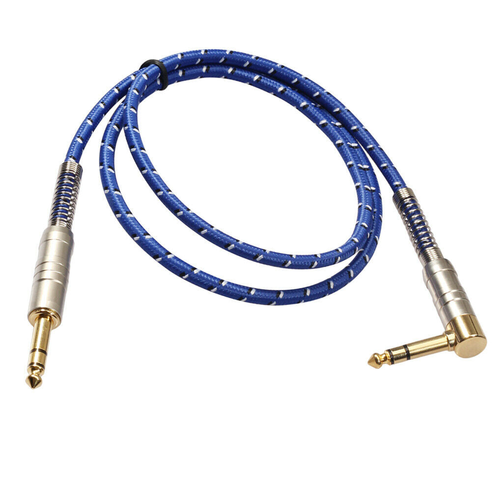 6.35mm 1/4'' Guitar Patch Cable/Guitar Cord, Instrument Cable for Monitors,