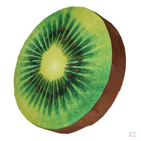 2 PCS Fruit Plush Throw Pillows, Fruit Stuffed Cushion/ Foam Pillow, Sofa Pillow