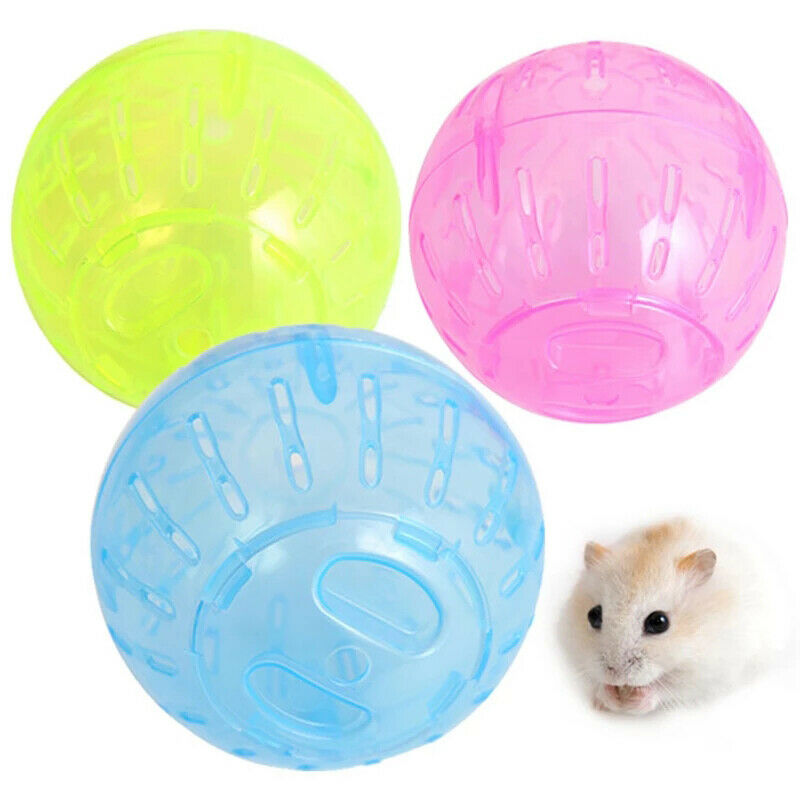 Plastic Pet Rodent Mice Jogging Ball Hamster Gerbil Rat Exercise Solid Ha.l8