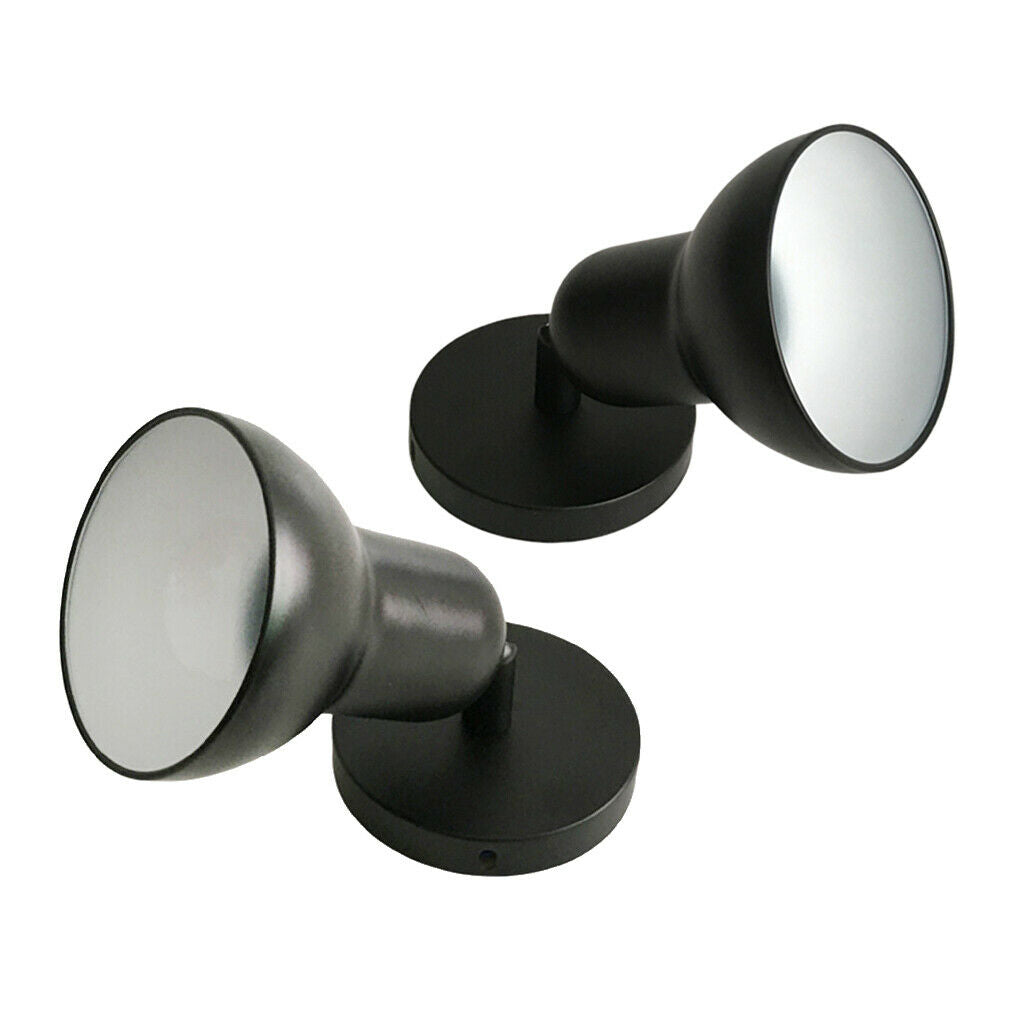 Set of 2 Wall Light Holder Adjustable Lamps Holder Bedroom Shop Garage Decor