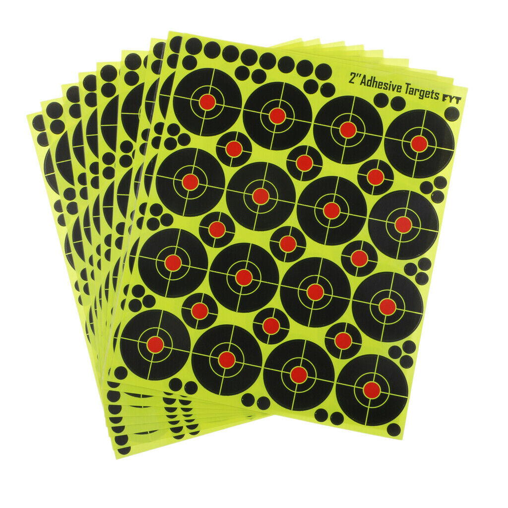 160pcs 2'' Self Adhesive Splatter & Reactive Shooting Targets