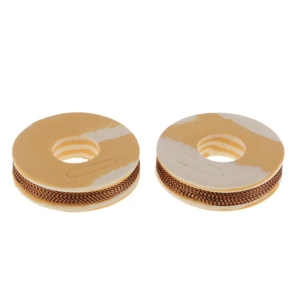 Set of 2 Pieces Nylon Fishing Rod Building Guide Ring Wrapping Line Braided line