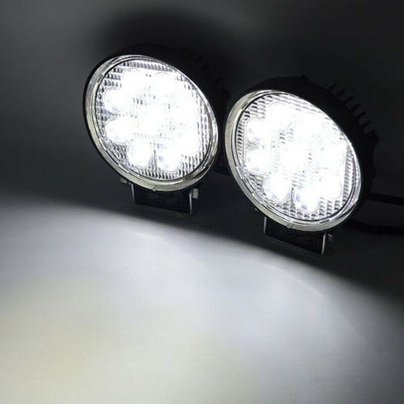 2x 3.34" 27W LED Work Light Bar Flood For Offroad ATV SUV Marine Boat 4WD TRUCK