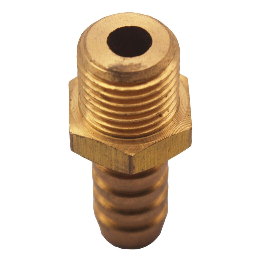 M14X1.5 Male to 7/16''(11mm) Hose ID Brass Barb Reducer SPLICER Fitting