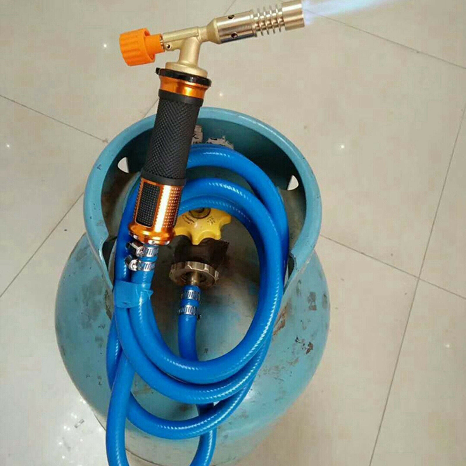 Liquefied Gas Welding Torch 2.5M Hose Brazing Heating Weld Soldering Gun