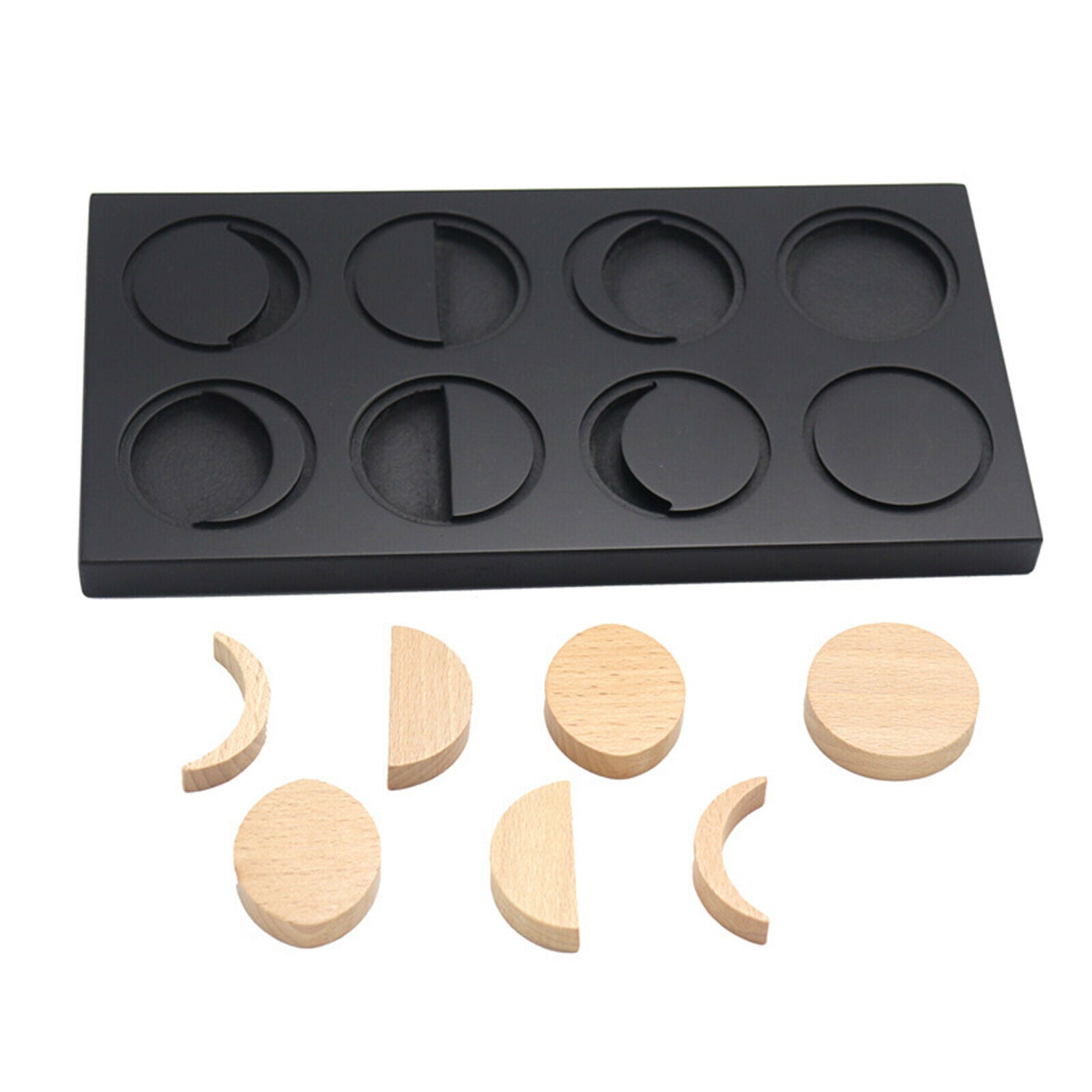 Montessori Toys Phases of Moon Puzzles Board Toys for Kids Early Educations