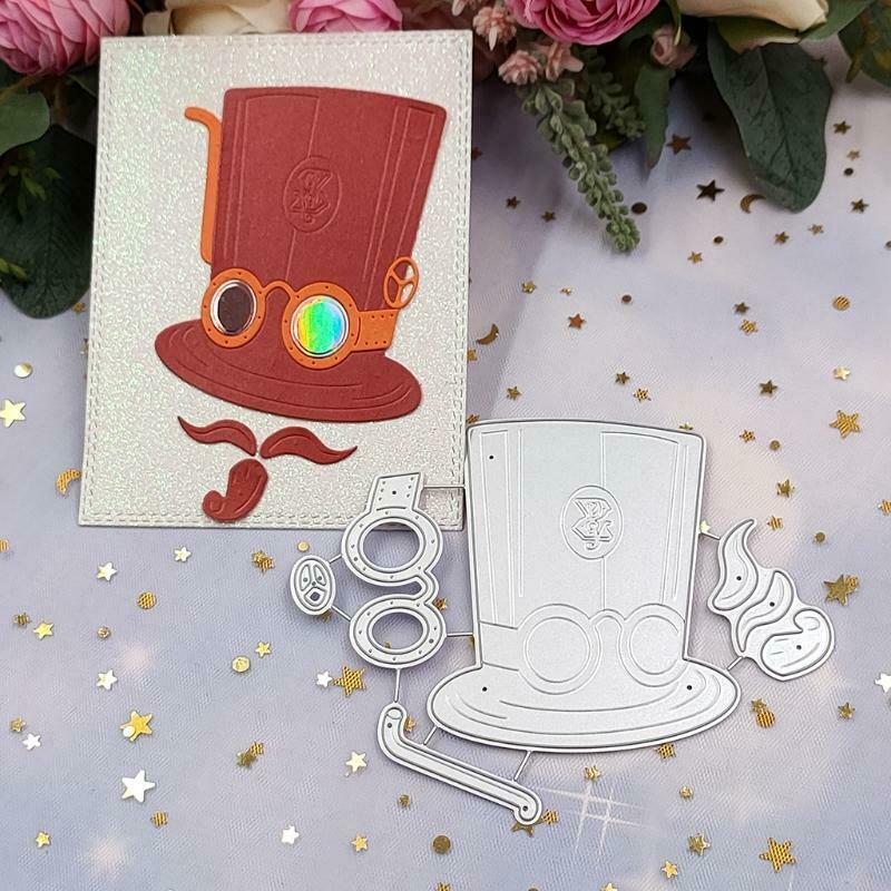 Magical Hat Mage Die Cuts Embossing Border Edge Metal Cutting for DIY Decoration