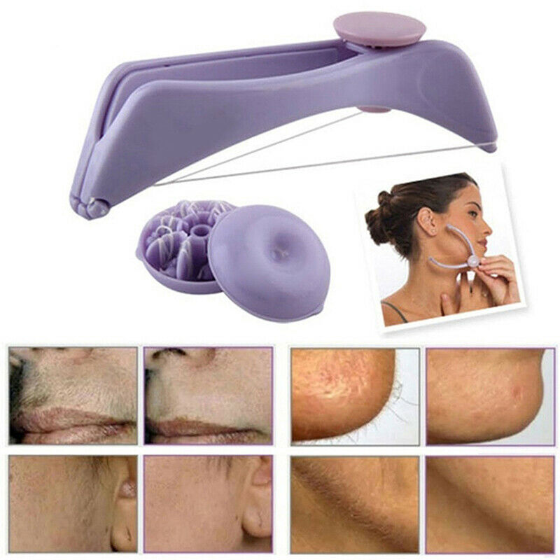 Women Hair Removal Epilator Facial Remover Spring Threading Face Defeathe.l8
