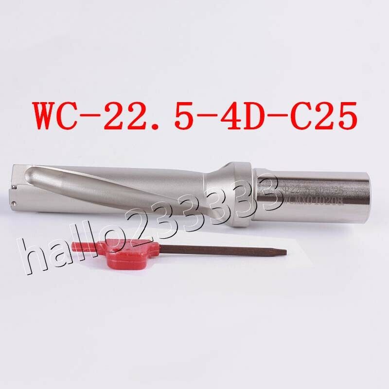 Φ22.5-4D-C25 22.5mm U drill indexable drill For WCMX040208-FN CNC U drill insert