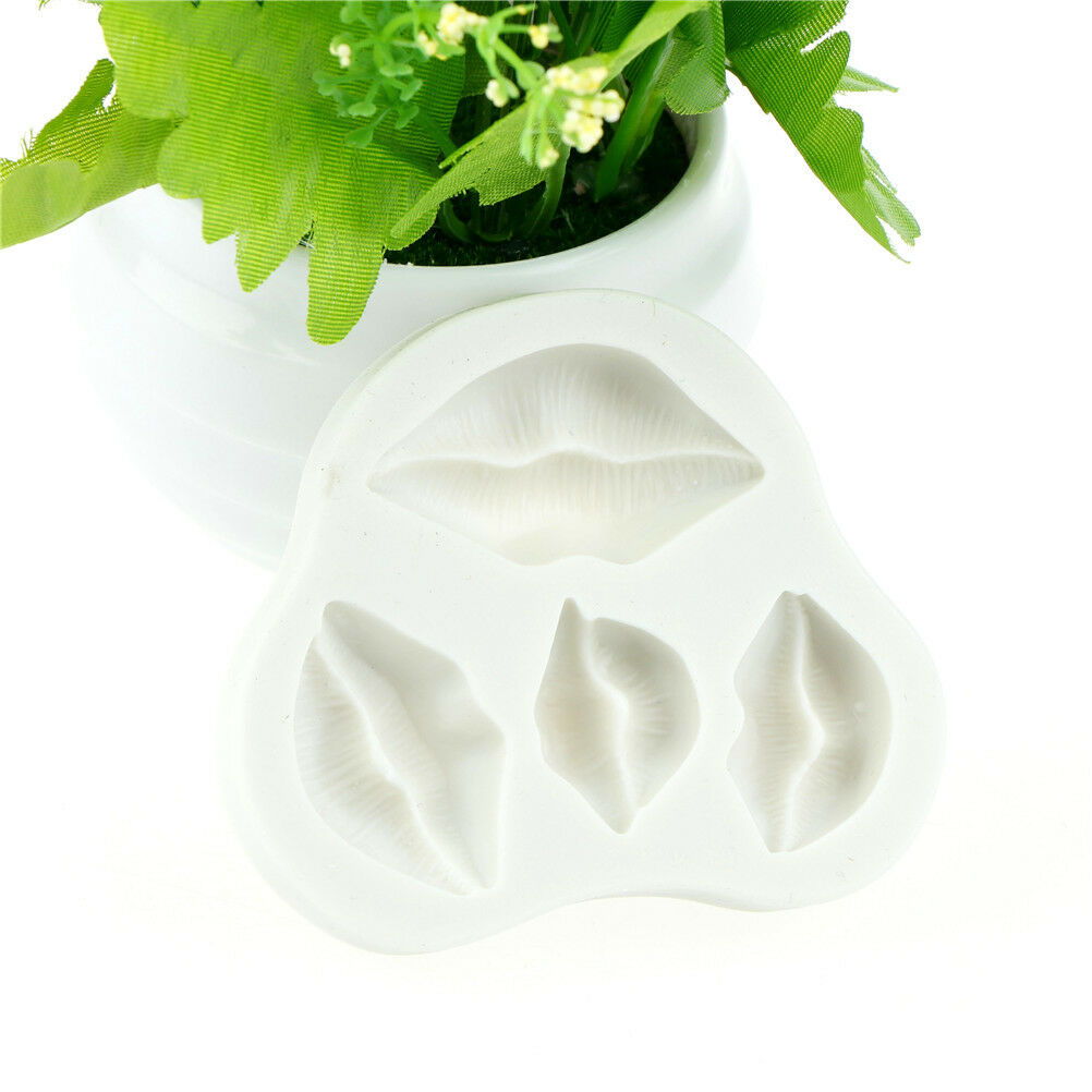 Vivid Sexy Lips Silicone Mold Fondant Mould Embossed Cake Decor Jewelry To.l8