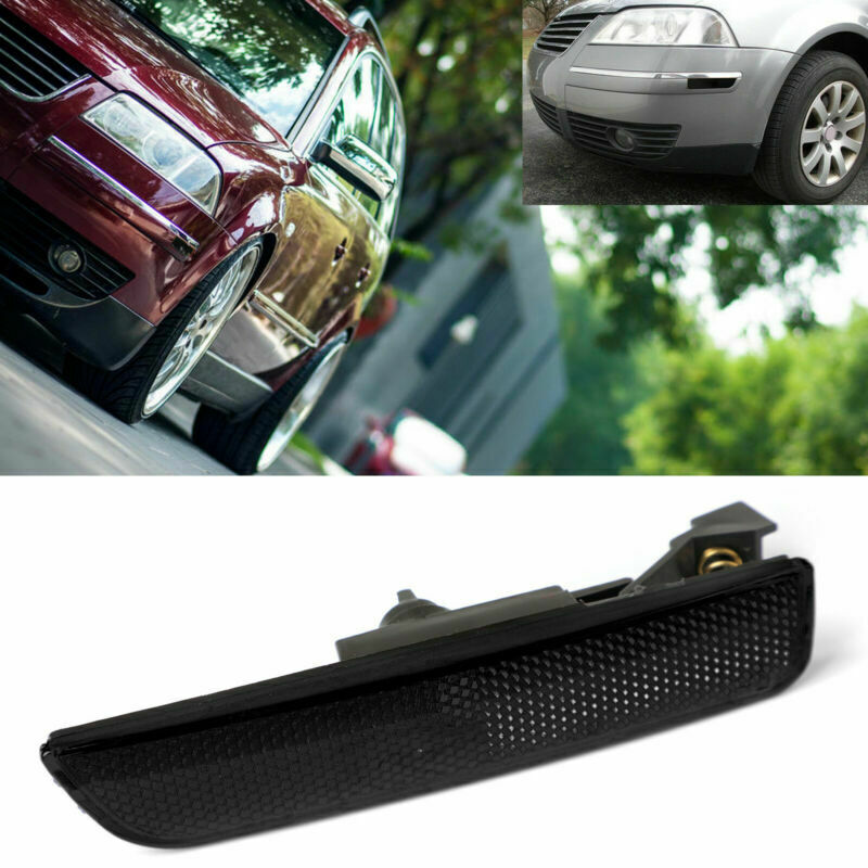 Right Black Front Bumper Side Marker Lights For 2001-2005 VW Passat B5.5 CN