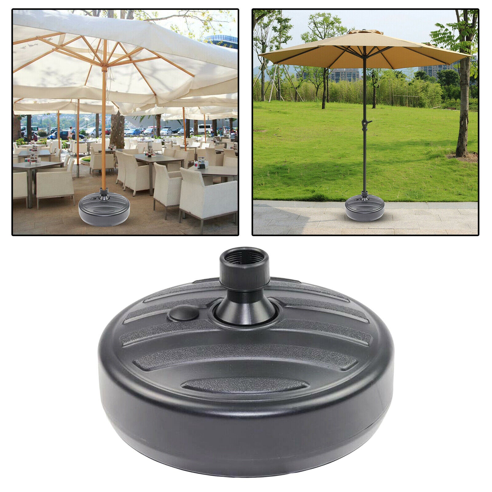 Parasol Umbrella Base Stand Sand Water Plastic Garden Outdoor Yard Holder