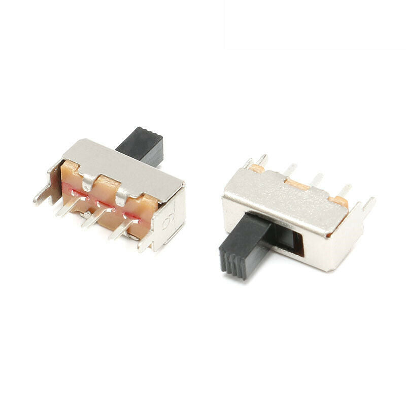 20pcs SS-12F44(1P2T)G5 Slide/Toggle switches 3 feet 2 gears Handle 5mm