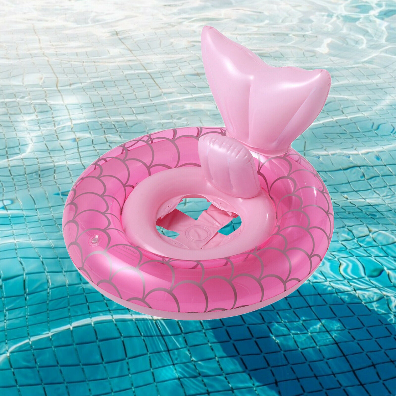 Beautiful Kids Swimming Loop Inflatable Mermaid Leak-proof Swimming Training