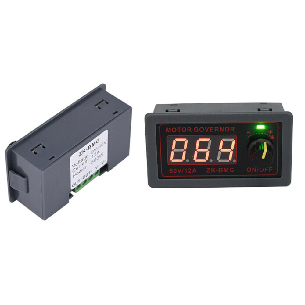 DC 9-60V 12A DC Motor Controller PWM Adjustable Speed Digital Display encoder