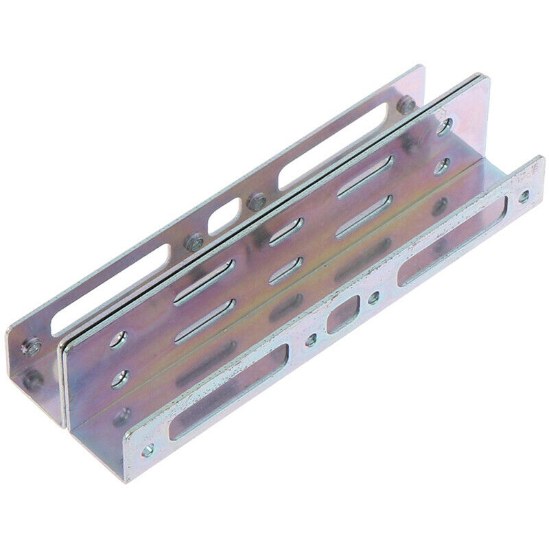 1Set 5.25 Inch to 3.5 + 3.5 Inch to 2.5 Hard Disk Drive Mounting Bracket DocBDA