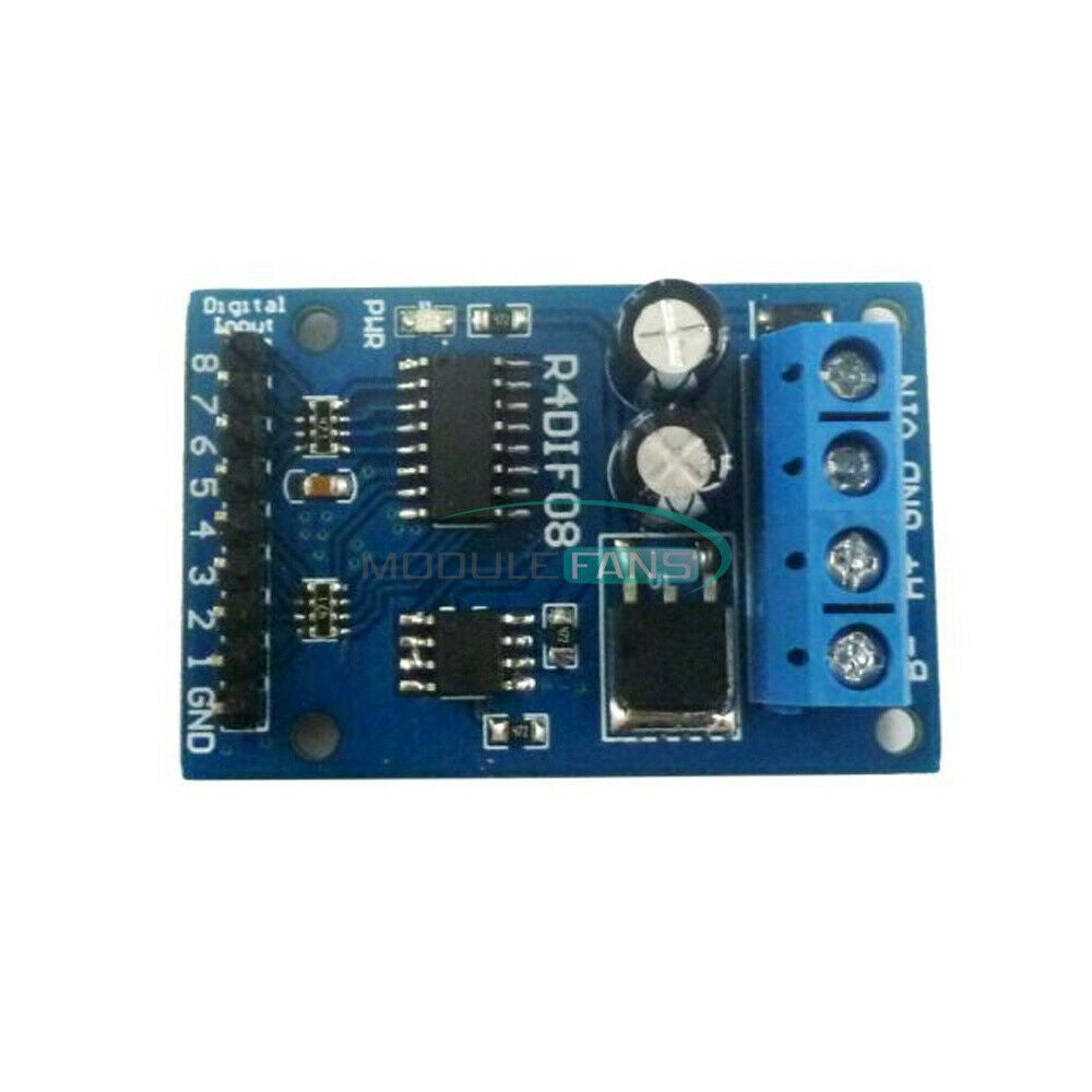 DC 12V 8-Channel Digital Input Module RS485 Modbus RTU Switch Acquisition Board