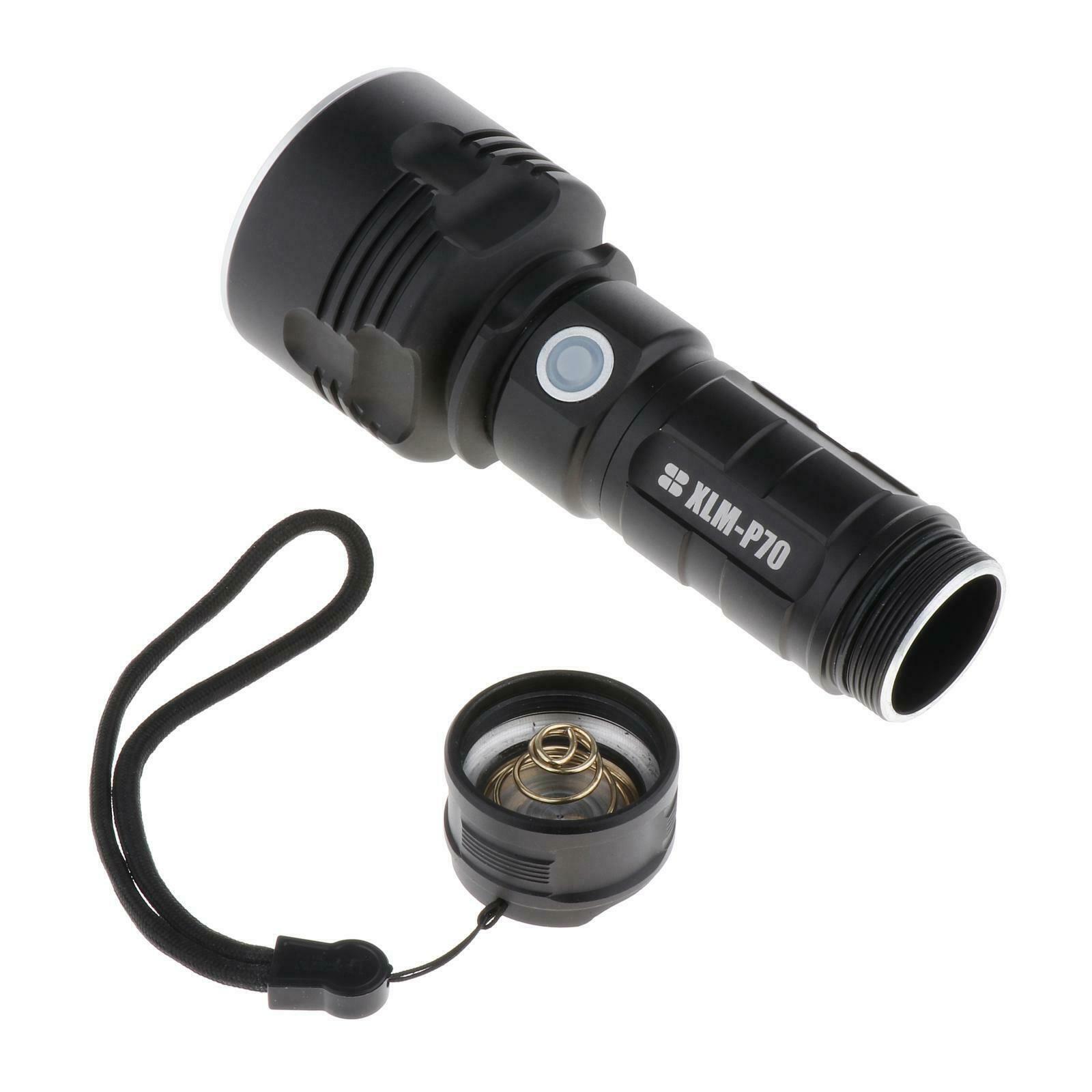 USB Rechargeable LED Powerful Flashlight with Bright Lamp p70 NO battery