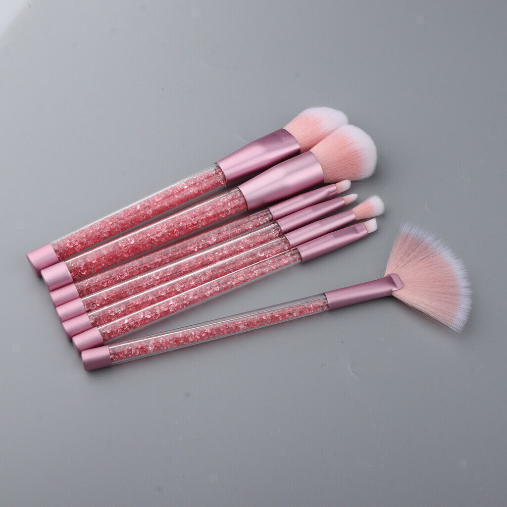 7x Makeup Brushes Blending Highlighter Contour Powder Brush Sunshine Orange