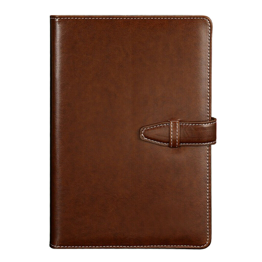 Leather Notebook Bound Work Diary Book Travel Pocket Planner Student Coffee
