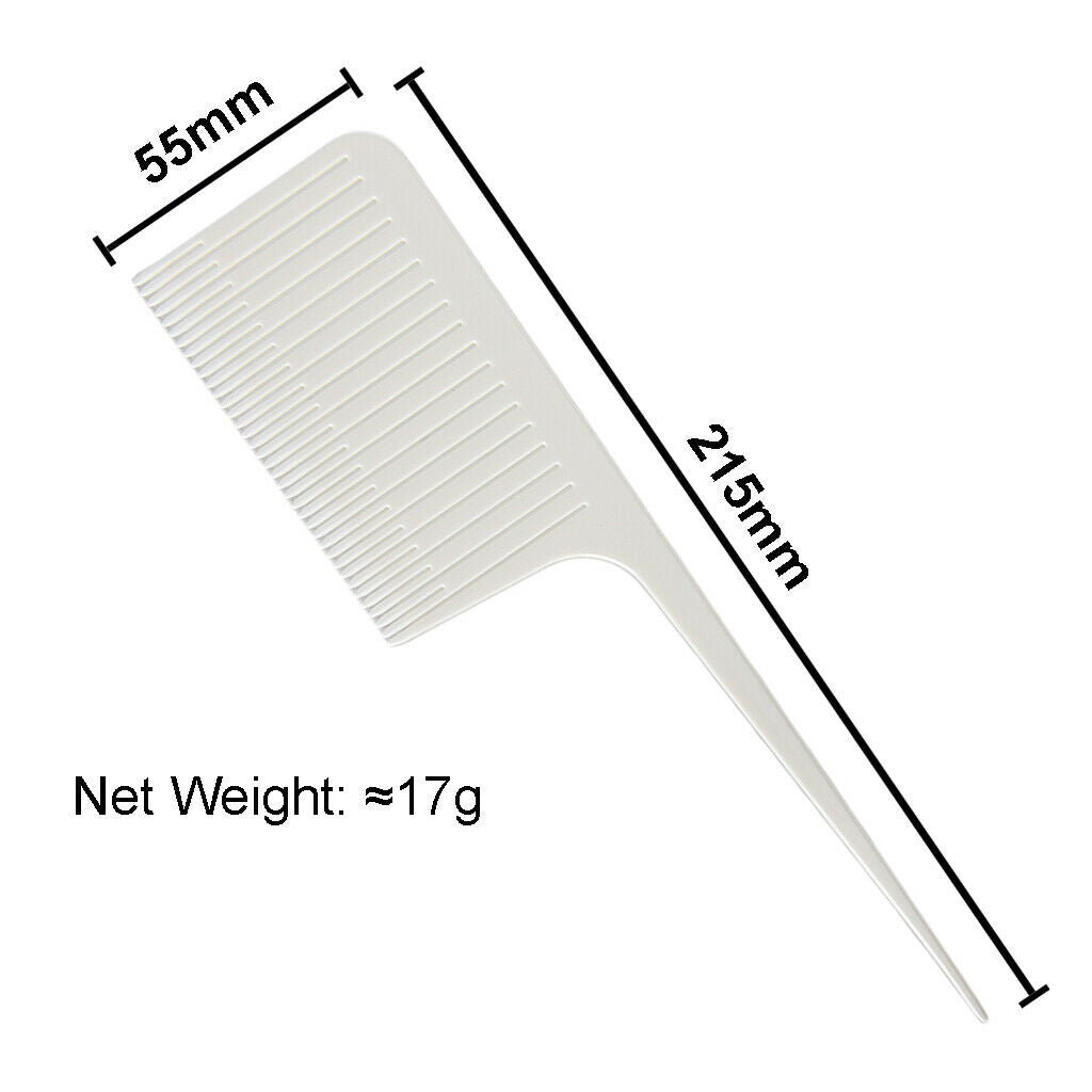 3PCS ABS Weave Sectioning Highlight Foiling Hair Comb Barbers Pin Combs