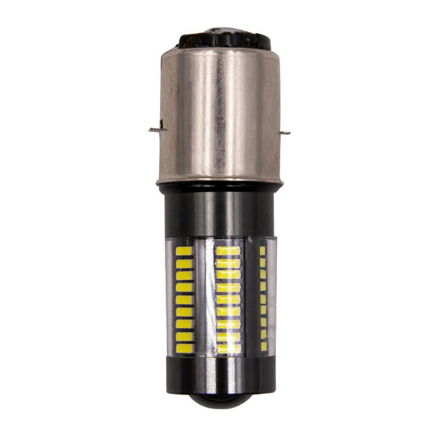 BA20D LED Headlight DRL Fog Lamp 100W 6-Side White 6000K 66LED 12-24V Hi/Lo Beam
