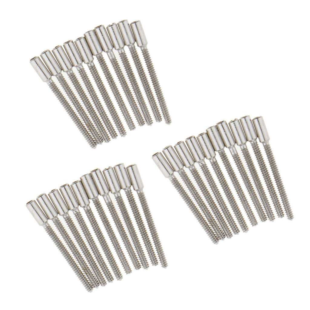 Bulk 30pcs Wristwatch Stem Winding Extensions 0.9mm Threads Watch Repairing