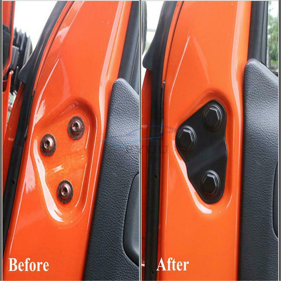 2pcs  Auto Parts Door Screw Protector Cover Trim For Jeep Wrangler JLU 2018-2021