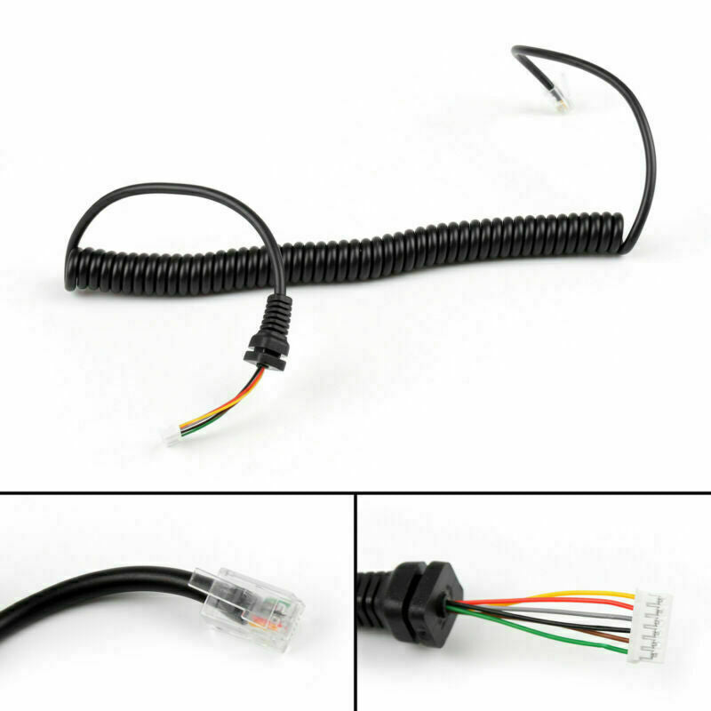 5Pcs RJ45 6PIN Speaker Mic Cable Line Cord For Yaesu MH48A FT-8800/1802 Radio CA