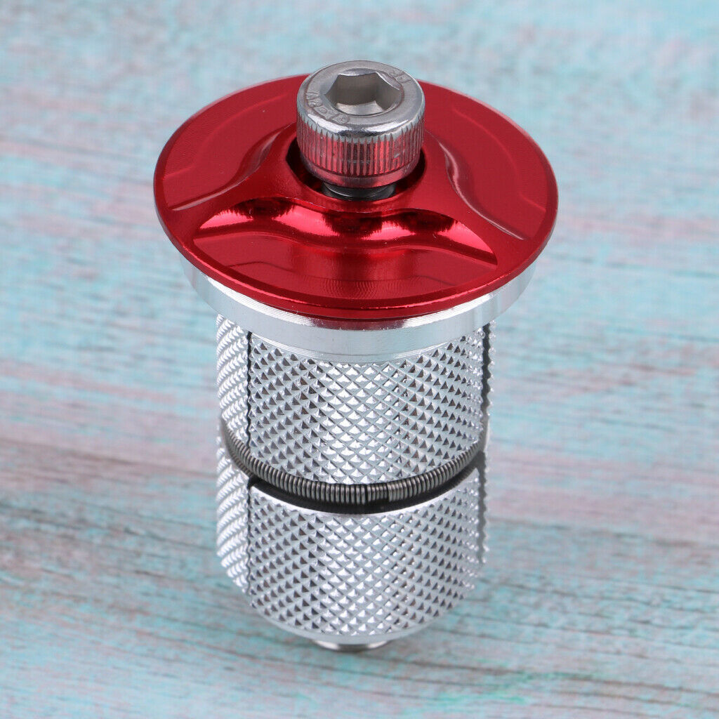 Bike Bicycle Headset Key Expander Compression Plug Star Nut Bolt 1-1/8 inch Red