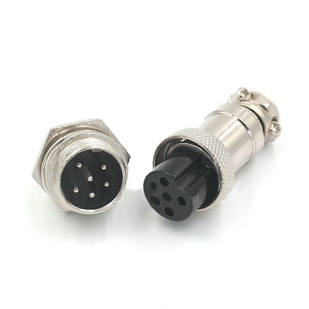 1Pc GX16 M16 6Pin Female Male Plug Aviation Connector Socket Connector Kits Tool