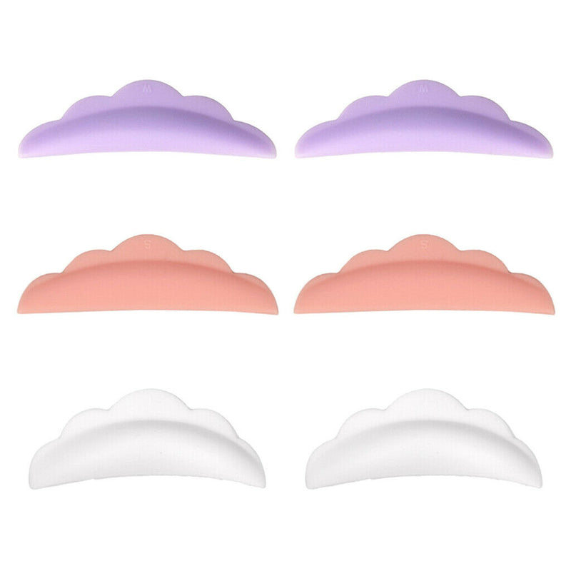 6pcs S M L Silicone Eyelash Perming Curler Shield Pads, Lash Lift DIY Eyelash ,
