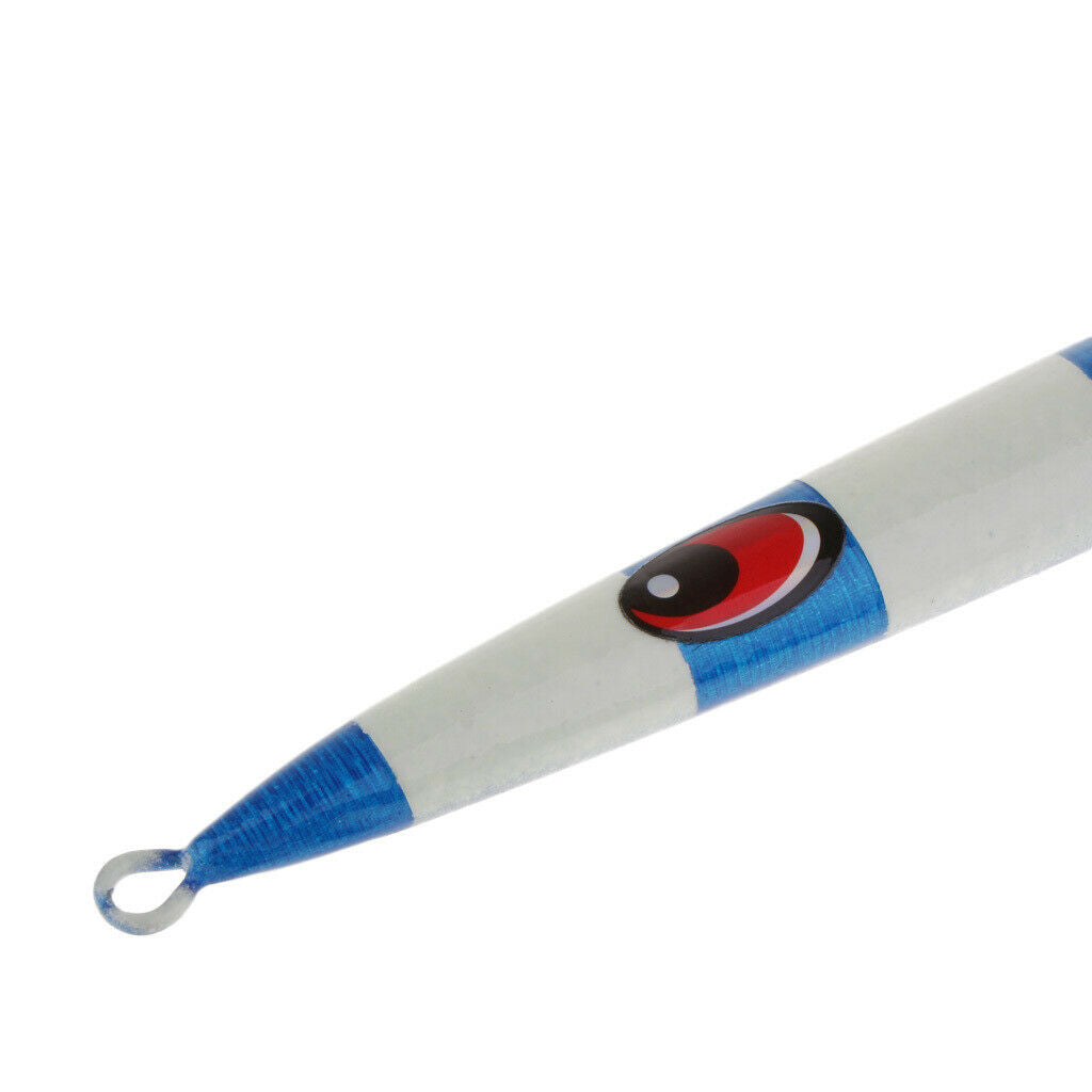 Heavy Casting Fishing Lure Metal Bait Deep Spoon Bass Jig 150g Blue
