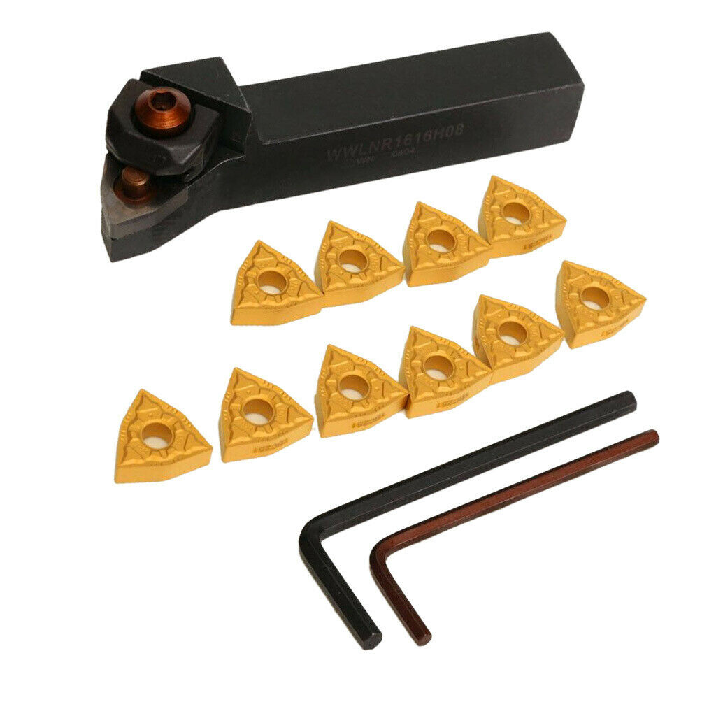 WWLNR1616H08 Lathe Turning Toolholder 100mm + Carbide Inserts 16mm Kit