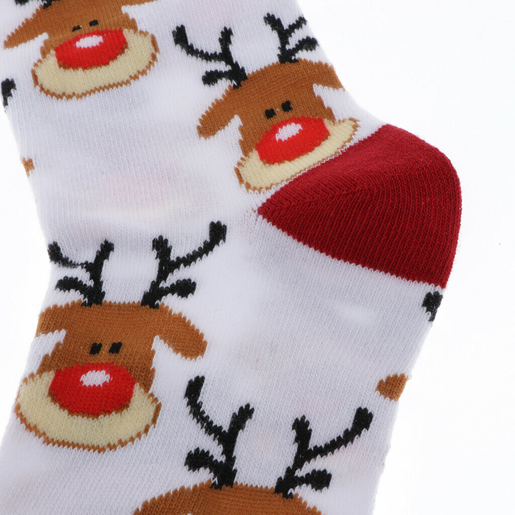 5pair/Set Christmas Socks Funny Birthday Gift Novelty Cartoon Xmas Designs
