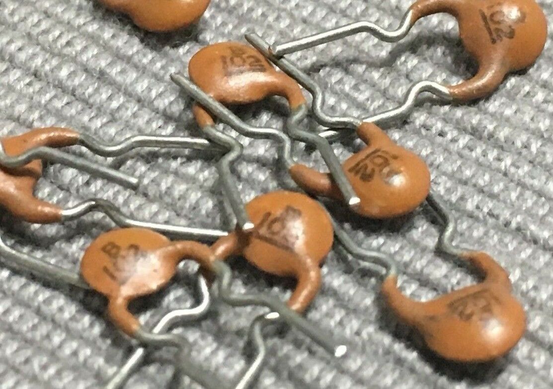 100pcs - 1000P (1000pF 1nF) Ceramic Capacitor NOS