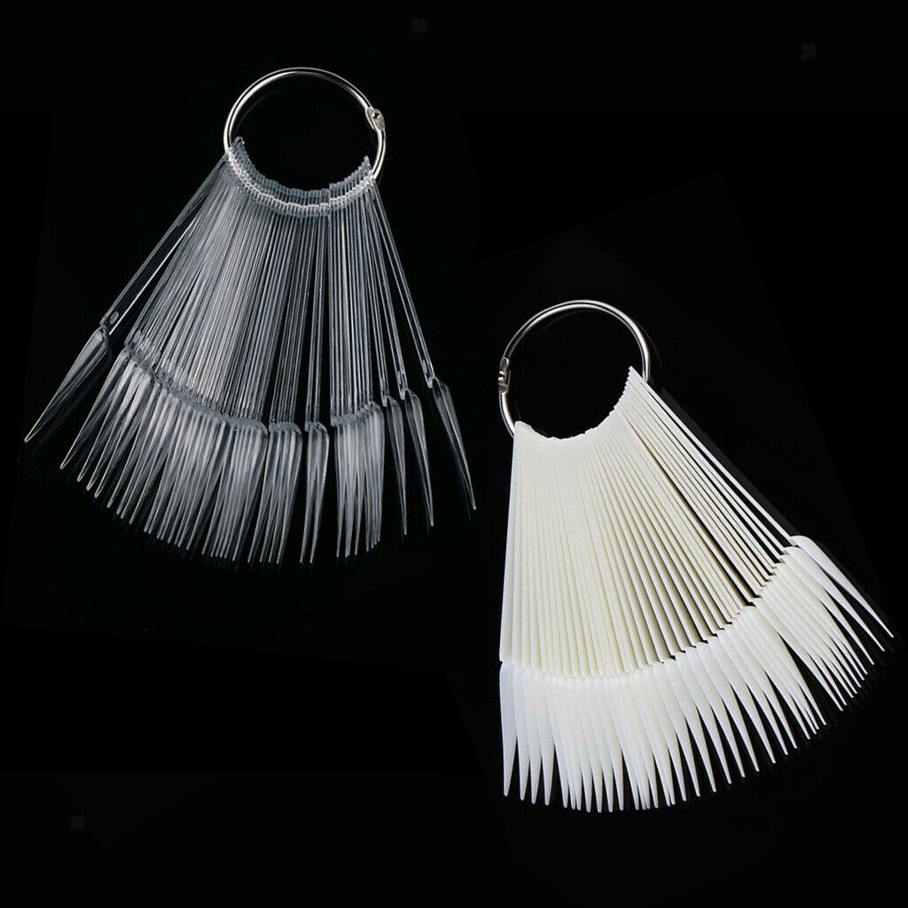 80PCS Premium Nail Sticks Display Board Nail Art Practice Template