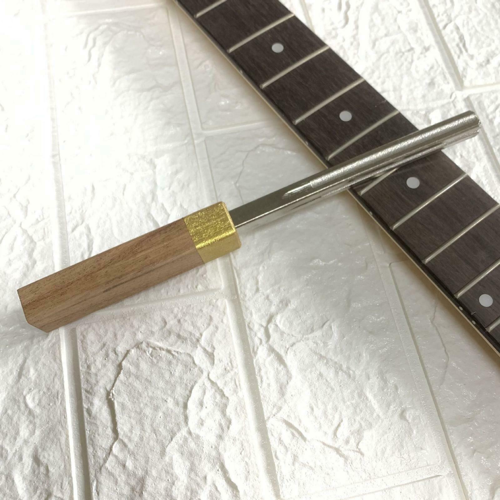 Guitar Fret File Wood Handle for Guitar Bass Banjo Mandolin Maintenance