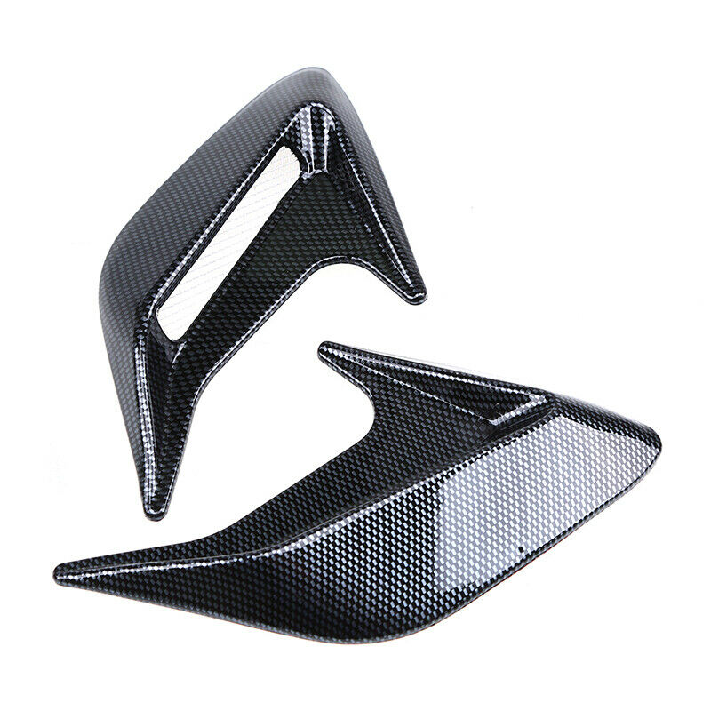 Pair Universal Car Air Flow Hood Fender Side Vent Decoration Carbon Fiber Style
