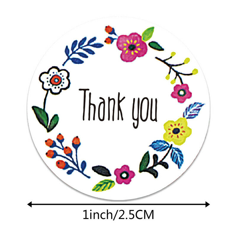 500pcs/roll Thank You Stickers Wedding Party Favor Stationery Sticke.l8