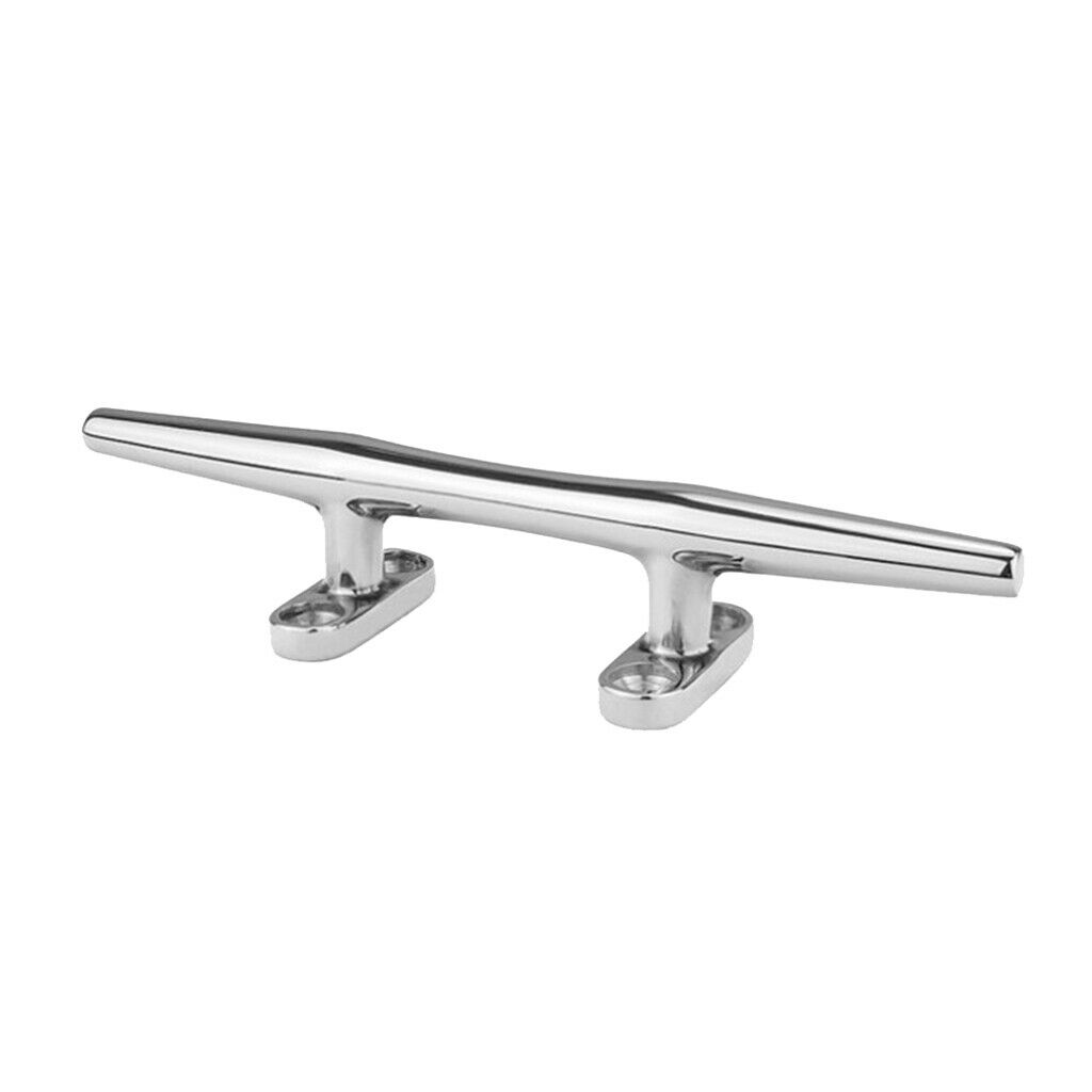 316 Stainless Steel 8 inch Boat Mooring Cleat Slimline Rope Cleat for Dock