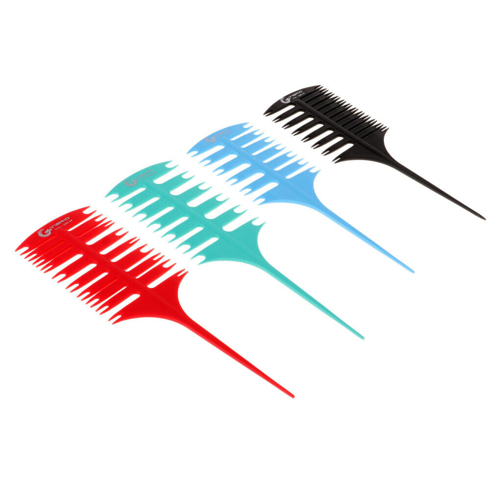 Set of 8 Weaving Highlighting Hair Comb Salon Styling Dyeing Combs DIY