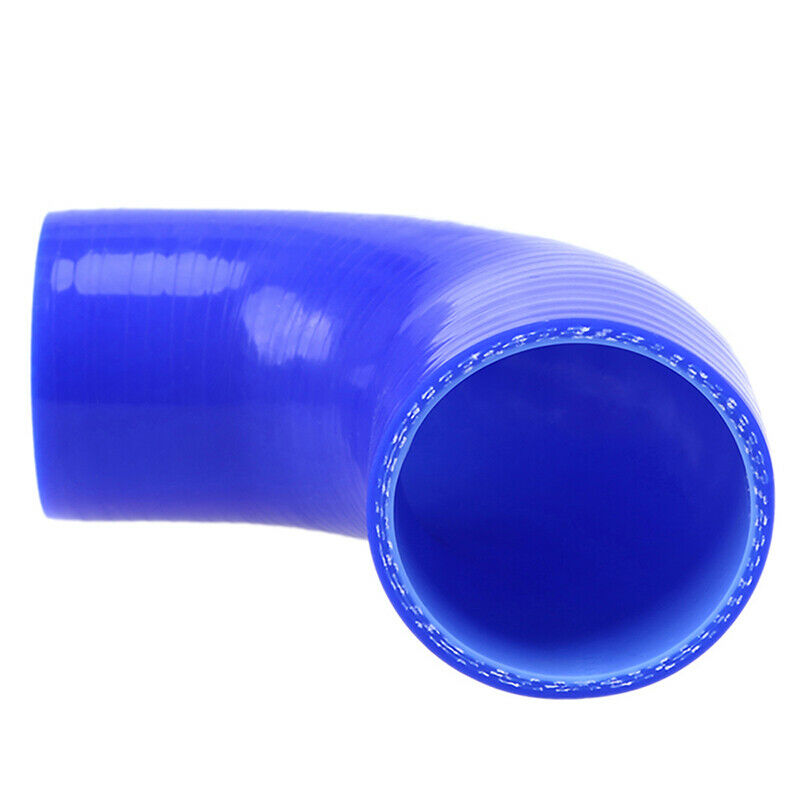 90 Degree Silicone Elbow Pipe Intercooler Hose Coupler 51-57mm Blue