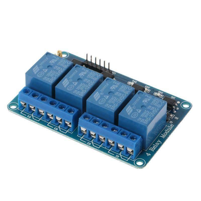4 Channel 12V Relay Module with Optocoupler PIC/AVR/51/ARM Single Chip