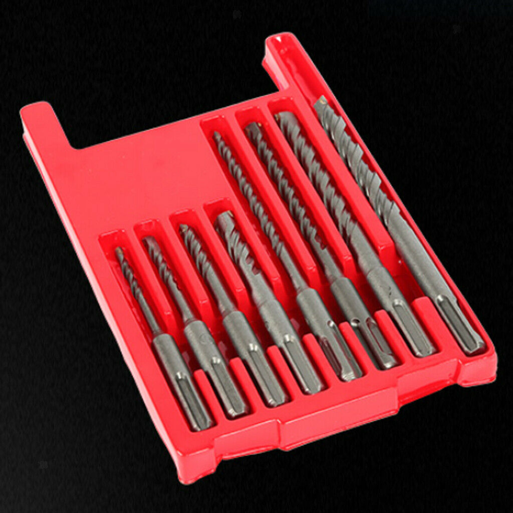 8pcs Tungsten Steel Drill Bit Set - Drilling Power Tool Accessories Drilling