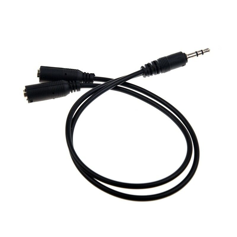 Audio Jack Y Cable 3,5mm Jack Plug Stereo at 2 x 3.5 mm Stereo Jack Socket CouK8