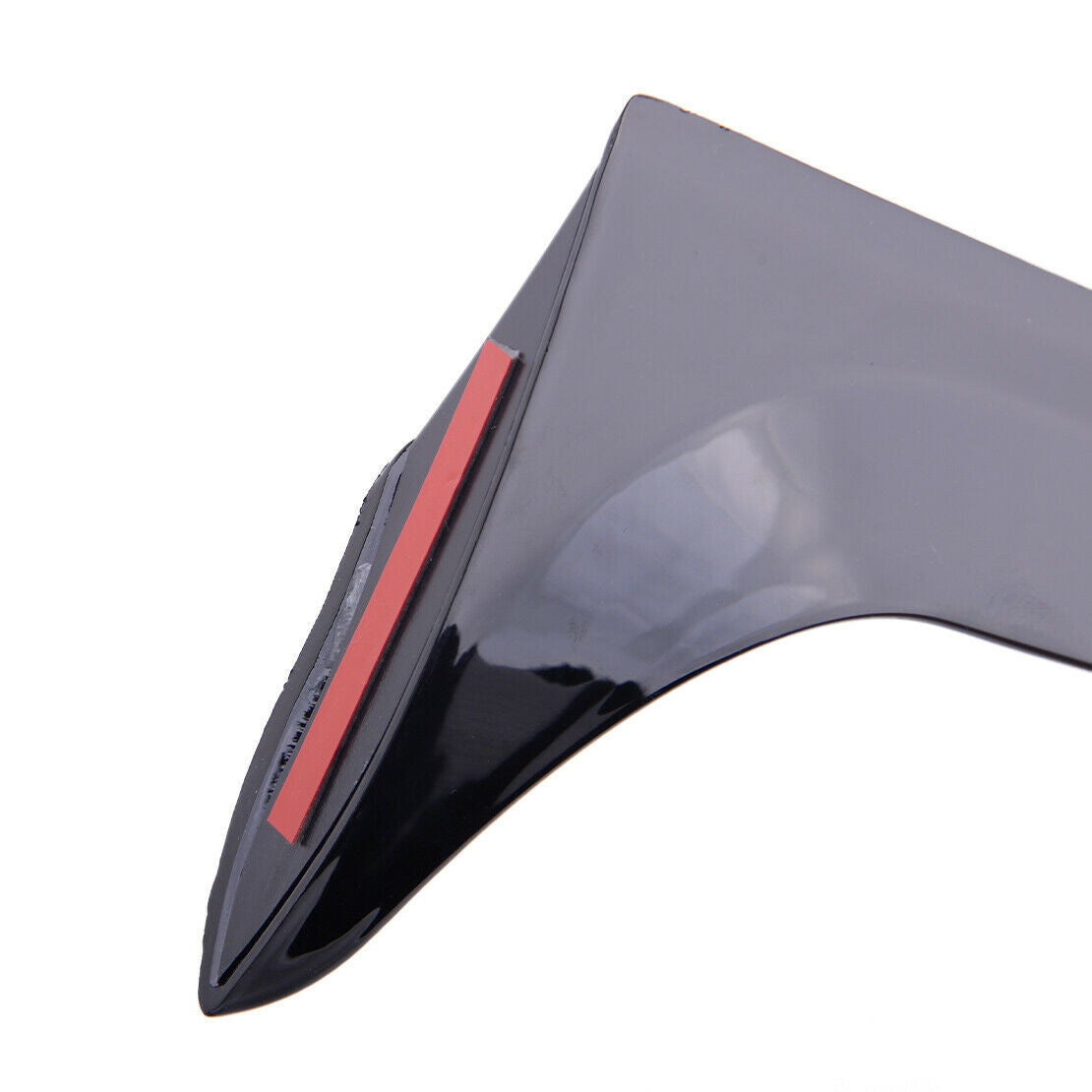2Pcs Glossy Black Rear Window Spoiler Side Wing Trim Fit For VW Polo MK6 2018-20
