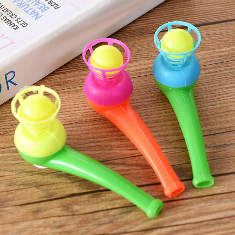 1Pcs Suspended Blow Pipe Blow Ball Rod Board Game for Children Balance Train TH