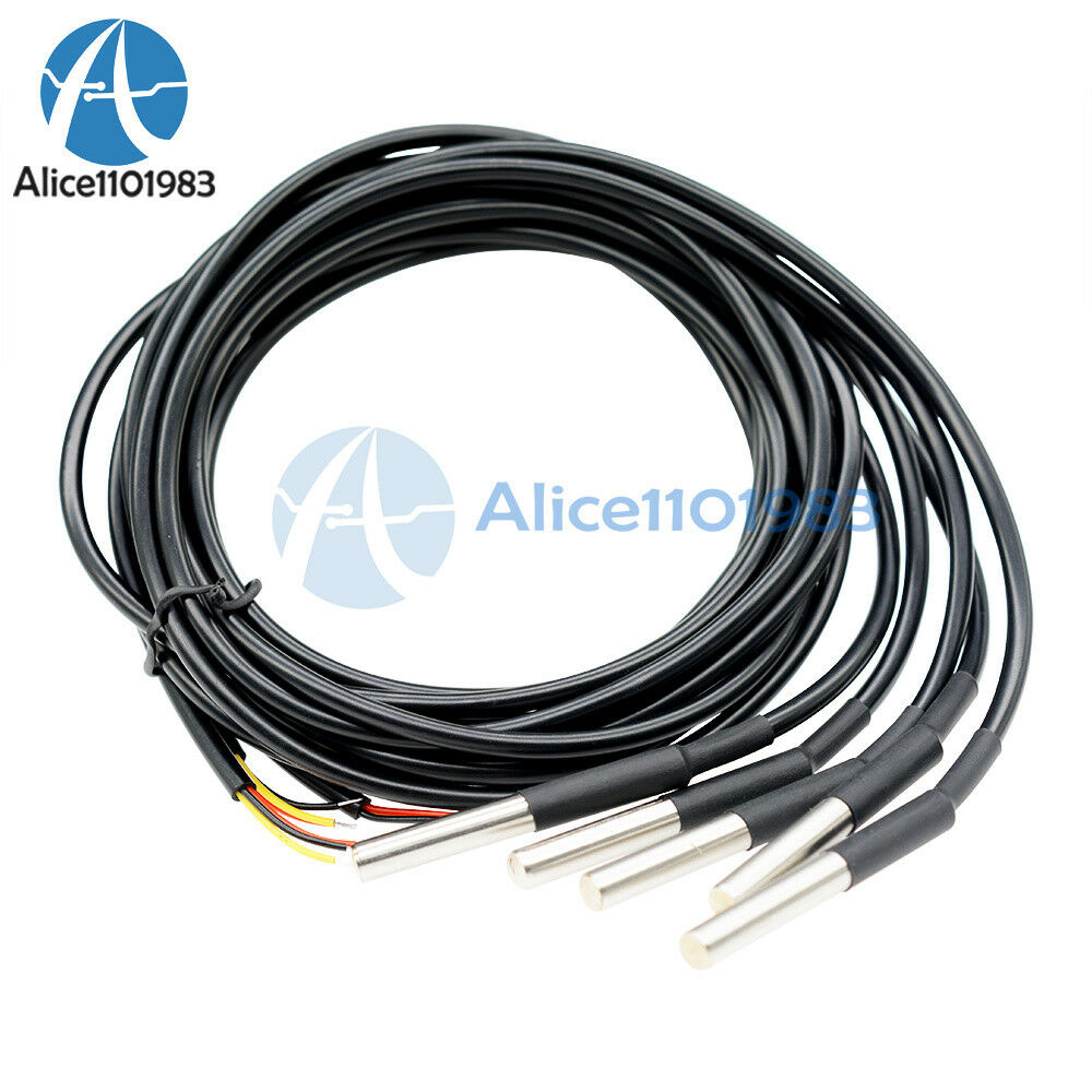 1PCS Waterproof Digital Thermal Probe or Sensor DS18B20 Lengthï¼š1M