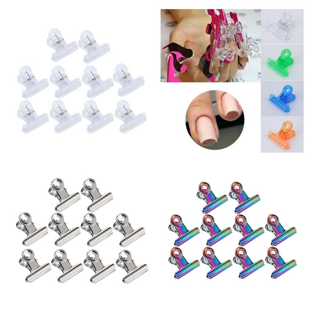 20pcs Portable Nail Pinching Clips Tweezer Nails Pinchers Manicure Care